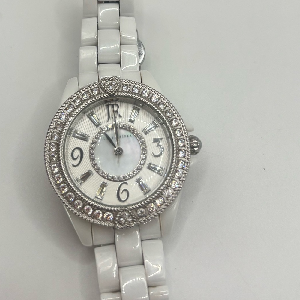 JUDITH RIPKA Ceramic & Stainless Steel Diamonique Watch - Picture 2 of 9